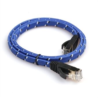 1,8 M vävt mönster CAT-7 10 Gigabit Ethernet Flat Patch-kabel