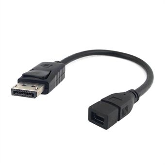 CY DP-048 DP DisplayPort Hane till Mini DP DisplayPort Hona Adapter för Skärmar HDTV - Svart