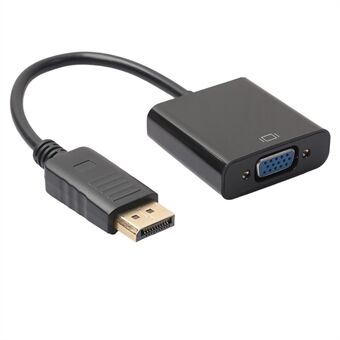 DisplayPort DP Hane till VGA Hona Videoomvandlare Adapterkabel för PC Laptop TV 20CM