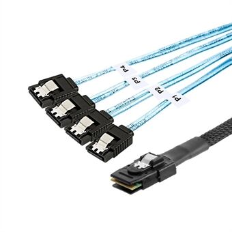 Mini SAS SFF-8087 to 4 SATA Hard Disk Cable Server Data Multiple Ports Cable - 1M