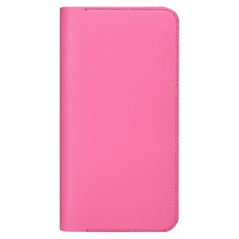 Telefonfodral för 5,5\'\'-6,5\'\' Telefon Nappa Texture Microfiber Läder Clutch Pengar Påse Plånbok Dubbelfack Korthållare, Storlek: L