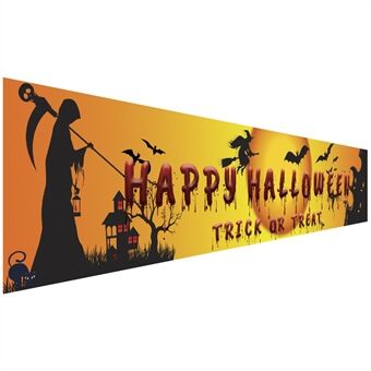 250x48cm Glad Halloween Banner Hängande Skylt 100D Polyester Julfest Dekoration - WSHF