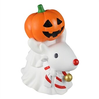 Halloween Jul Söta Små Ornament Dekorativ Pumpa Riddare Ren Skrivbordsprydnader Dekoration