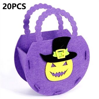 PJ-WSB02 20st Halloween Non-Woven Godispåsar 3D Festpresent Godispåsar Handväska för Barn Tote Väskor