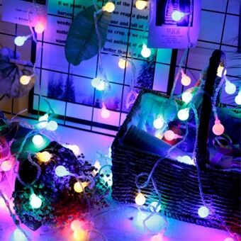 20-LED Globe String Lights Batteridrivna Fairy String Lights 3m