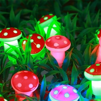 2m 20 LED Svamp Dekorationsbelysning Fairy Lights Batteridrivna Ljusslingor Gåvor