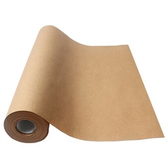 38 cm Bredd Kraftpapper DIY Presentinslagning Flyttförnödenheter Pysselförpackningsrulle, Längd: 10 m - Ljusbrun