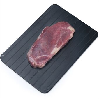 Fryst mat Kött Snabb Tiningsplatta av aluminium Snabb Tiningsbricka, Storlek M: 29,5 * 20,8 * 0,2 cm (Inga FDA-certifikat)