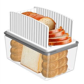 Brödskärare DIY Justerbar Maskin för Skivning av Toastlimpa Brödskärguide Verktyg (BPA-fri, Ingen FDA)