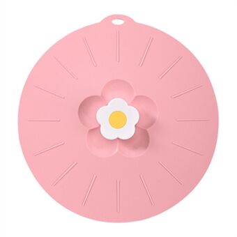 30,5 * 31,5 cm Söt blomma silikonbevaringslock kökskålslock (Inget FDA-certifikat, BPA-fritt)