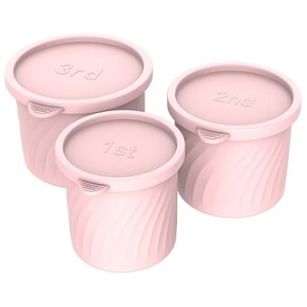 3 st / Set Livsmedelsklass Silikon Cylinder Iskubform med Lock för 24 / 30 / 40 oz Stanley Muggar (BPA Fri, Ingen FDA)