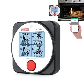 WINTACT WT308A Matkötttermometer Stor LCD-skärm BBQ (BPA-fri, ingen FDA-certifiering)