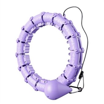 12 sektioner Viktad Smart Hula Hoop Fettförlustutrustning Löstagbar Massage Fitness Hoop