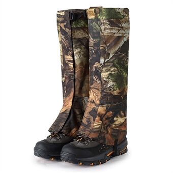 LUCKSTONE 1 Par Vandring Camping Damasker Dead Leaf Camouflage Boots Skoöverdrag Vattentät Anti-insekt Benskydd, storlek XL