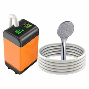 4800mAh Utomhus Camping Elektrisk Dusch med Smart Temperaturövervakning + 1 Sprutläge