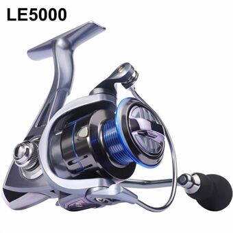 LE5000 Spinnfiskerullar 12+1BB Metal Spool Rullar 15KG Lossningskraft Skruv-in Handtag