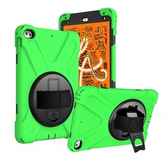 X-Shape PC + TPU Rotary Kickstand Cover med handrem för iPad mini (2019)  / mini 4