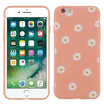 Slim Soft Flexible TPU Daisy Pattern Matte Skyddande Telefonfodral för iPhone 6 / 6s 4,7-tum