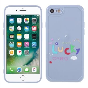 Creative Lucky Pattern Printing Design Stötsäkert Anti-Drop Mjukt TPU-fodral för iPhone 7 / iPhone 8 / iPhone SE 2020/2022