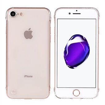 För iPhone 7/8  / SE (2:a generationen) Transparent Light Slim Protector Scratch hårt PC Mobiltelefonfodral