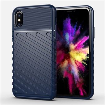 Thunder Series Twill Skin Texture Mjuk TPU-baksida telefonfodral för iPhone X / XS 