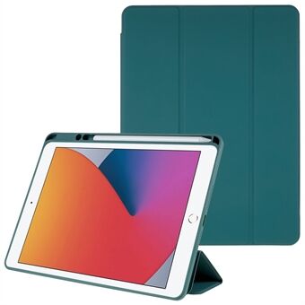 For iPad  (2017)(2018) Strong Magnetic Adsorption Cover Trifold Stand PU Leather Hard Acrylic Detachable Protective Case with Pencil Holder