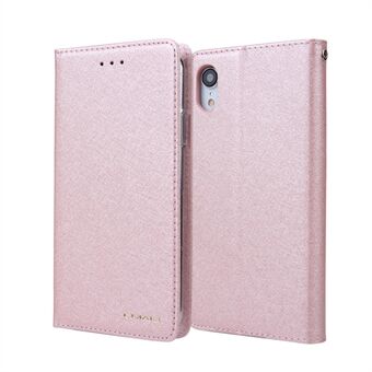 CMAI2 Silk Texture PU Leather Flip Case for iPhone XR 