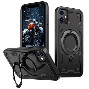 För iPhone 11 / XR Fodral Kompatibelt med MagSafe Militärskydd PC+TPU Ställbart Mobilskal