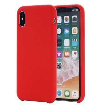 Edge Wrapped Liquid Silicone Cover för iPhone XS Max 