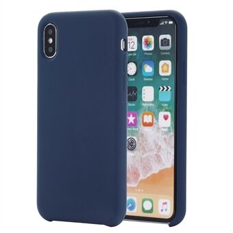 Edge Wrapped Liquid Silicone Shell Cover Case för iPhone XS Max 