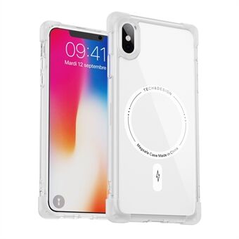 YSM Förstärkta Hörn Serien för iPhone XS Max 6.5 tum Fodral Kompatibelt med MagSafe Slim-Fit TPU+akryl Skal