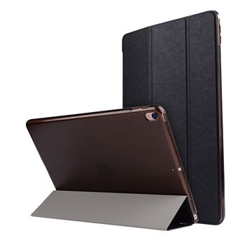 For iPad Air 10.5 (2019) / Pro (2017) Tri-Fold Stand Smart Leather Case Silk Texture