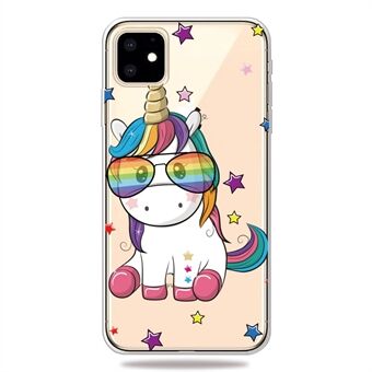 Pattern Printing Clear TPU Phone Cover for iPhone 11  (2019)