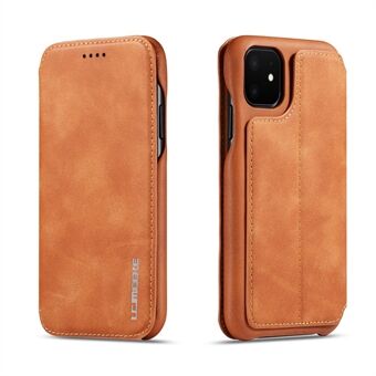LC.IMEEKE för iPhone 11  (2019) Retro-stil läderkorthållare Telefonfodral