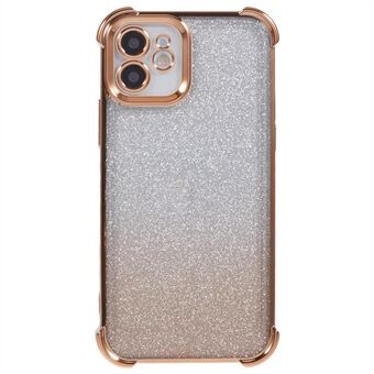 För iPhone 11 Mobiltelefonskal Glitter Gradient Färg Elektroplätering TPU Telefonskydd