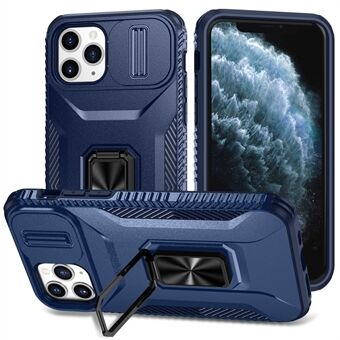 För iPhone 11 Pro skal PC+TPU Telefonfodral med skjutbart kamhölje