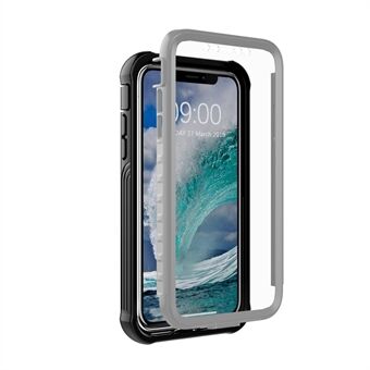 Stötsäker heltäckande plasttelefonhölje med inbyggd PET-skärmskydd för iPhone 11 Pro Max 6,5 tum