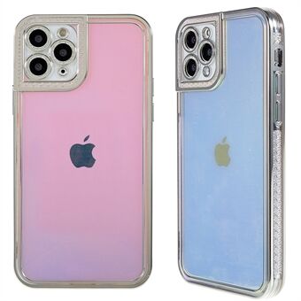 Soft TPU Phone Case for iPhone 11 Pro Max  Shockproof Electroplated Slim Case Rhinestone Decorated Protective Cover