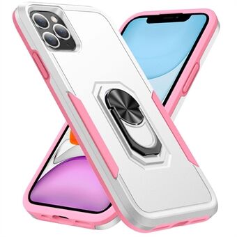 For iPhone 11 Pro Max  Defender Series Ring Kickstand Phone Cover Anti-drop PC + TPU Case