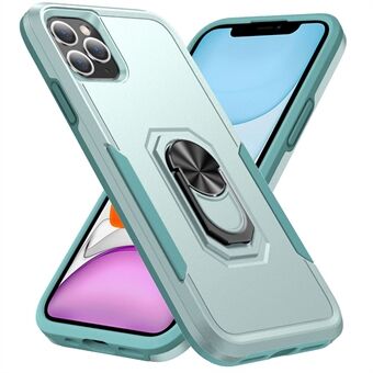 For iPhone 11 Pro Max  Defender Series Ring Kickstand Phone Cover Anti-drop PC + TPU Case