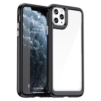 För iPhone 11 Pro Max Skal TPU+Acrylic Skyddande Genomskinligt Telefonfodral