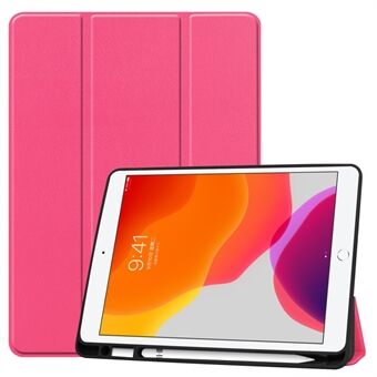 Multifunction Tri-fold Stand Leather Smart Tablet Cover Full Protection Case with Pen Slot for iPad (2021)/(2020)/(2019)