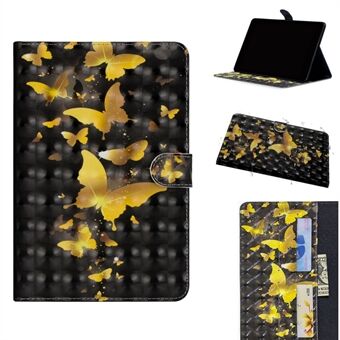 Light Spot Decor Patterned Wallet Leather Smart Cover for iPad (2021)/(2020)/(2019)