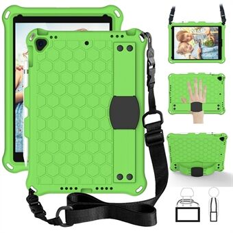 Honeycomb Texture EVA Tablet Hybrid Shell with Shoulder Strap for iPad (2021)/(2020)/(2019)/iPad Pro  (2017)/iPad Air  (2019)