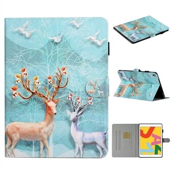 Pattern Printing PU Leather Card Holder Stand Tablet Cover for iPad (2021)/(2020)/(2019) / iPad Air  (2019)