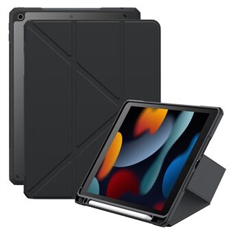 BASEUS Minimalist-serien för iPad 10.2 (2021) / (2020) / (2019) Surfplattefodral Y-formad Trefaldig Ställ Läderfodral