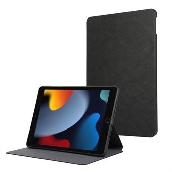 För iPad 10.2 (2021) / (2019) / (2020) PU-läder Flip Cover Anti-Dropp Auto Wake / Sleep Surfplatteska med Stöd.