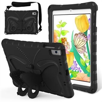 För iPad 10.2 tum (2021) / (2020) / (2019) / iPad Air 10.5 tum (2019) Fodral Butterfly Kickstand EVA Surfplattafodral med Hängsmycke