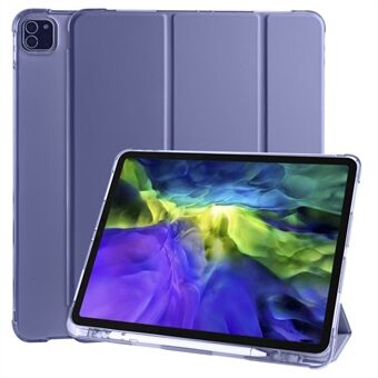 Tri-fold Stand Wake / Sleep Leather Tablet Shell med pennfack för iPad Pro  (2020) / (2018)