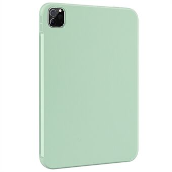 Skin-touch flytande silikon mjukt mikrofiberfoder Drop Protective Case för iPad Pro  (2021) / (2020) / (2018)